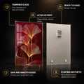 Golden Ginkgo Elegance — tempered glass, ultra HD print, ready to hang