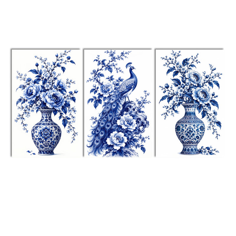 Blue Peacock Floral lifestyle view
