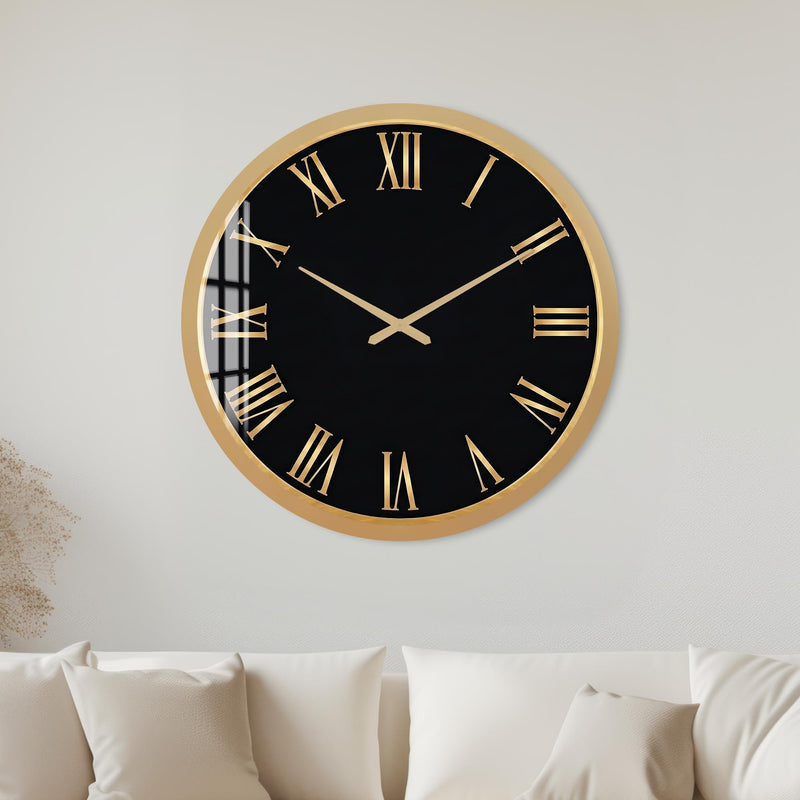 Golden Roman Numerals with gold frame