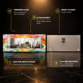 Radiant Mosaic Arches — tempered glass, ultra HD print, ready to hang