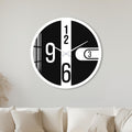 Modern Number Cross with white frame