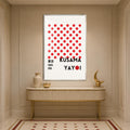 Kusama Tokyo Dots with silver frame