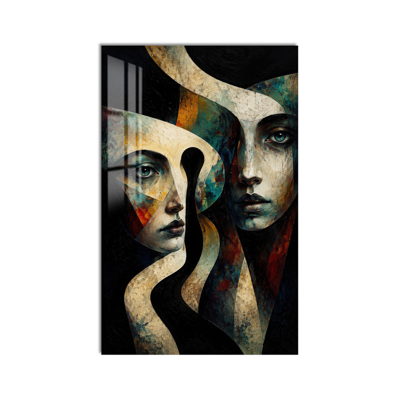 Artronauts Glass Print Twin Reflections Glass Wall Art