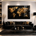 Golden World Map lifestyle view