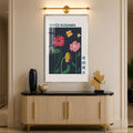 Dotted Garden Blooms with silver frame