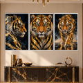 Golden Tiger with white frame