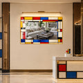 Mondrian Mosaic with black frame