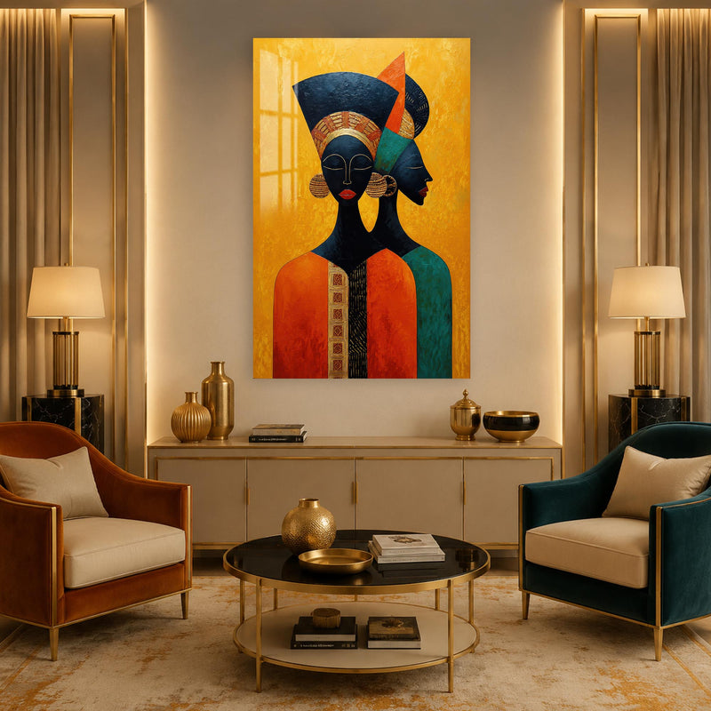 Golden African Sisters lifestyle view