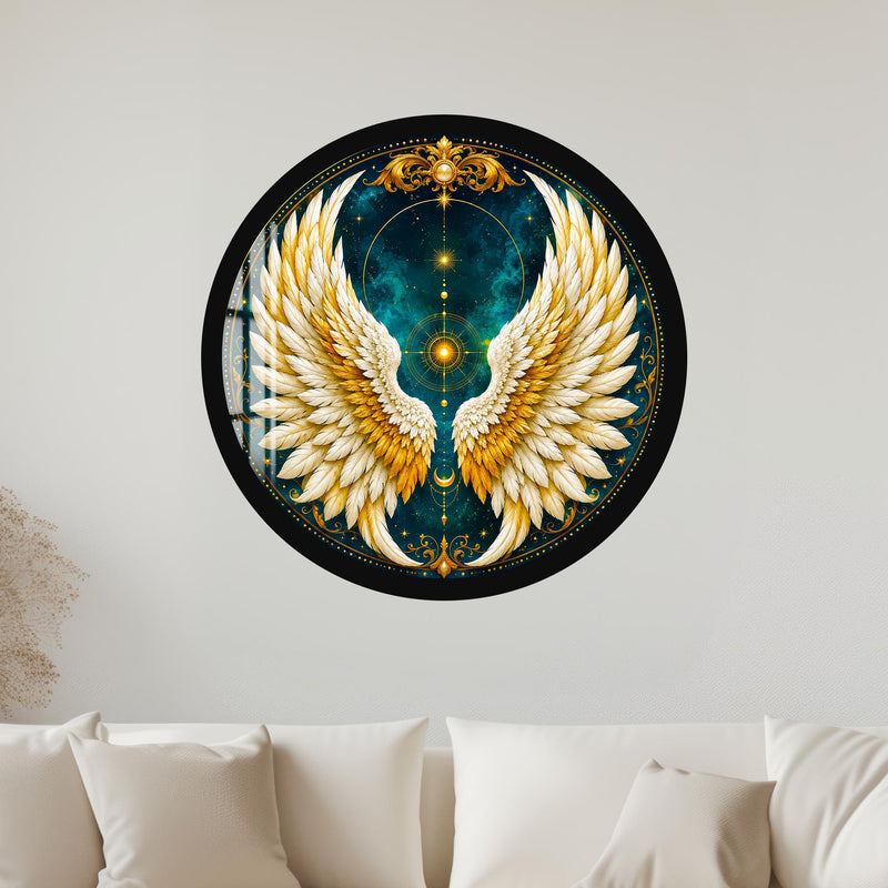 Celestial Angel Wings with black frame