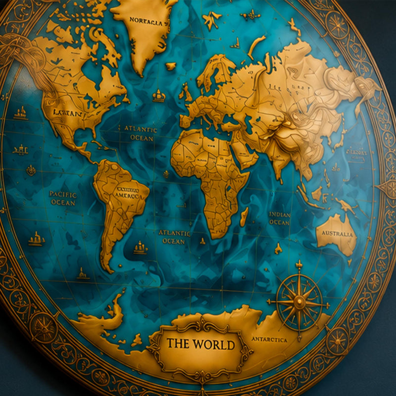 Turquoise Explorer Map lifestyle view