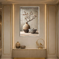 Zen Branch Still Life with silver frame