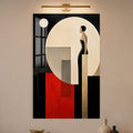 Woman Beyond The Circle in a modern room