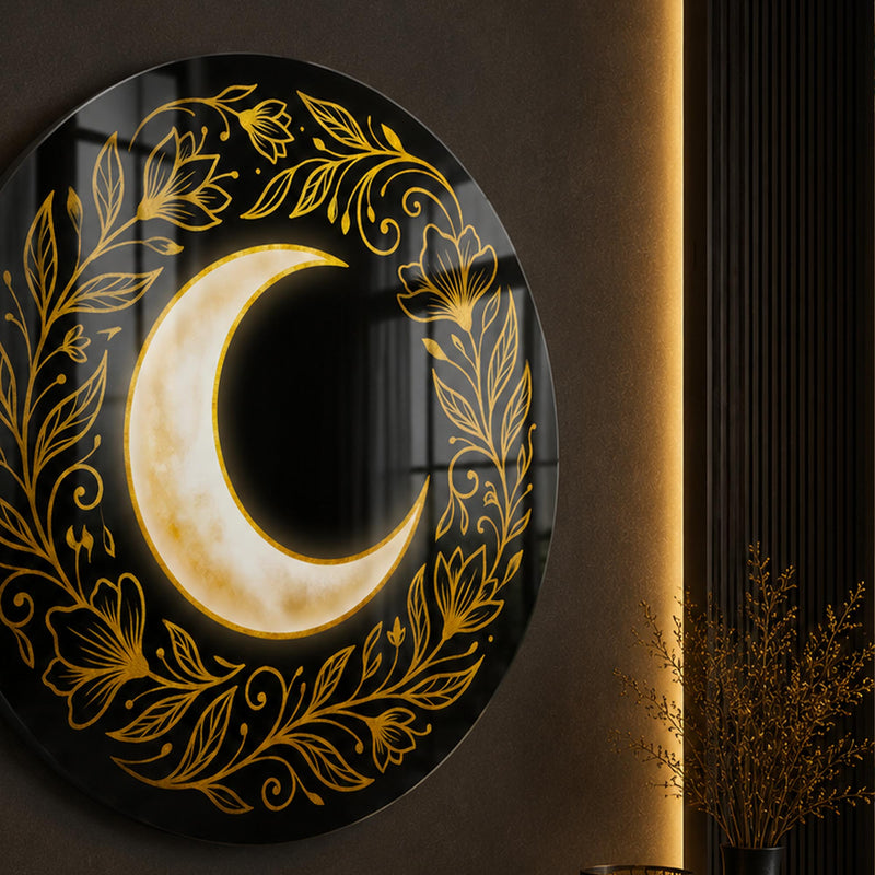 Golden Crescent Bloom close-up angled detail