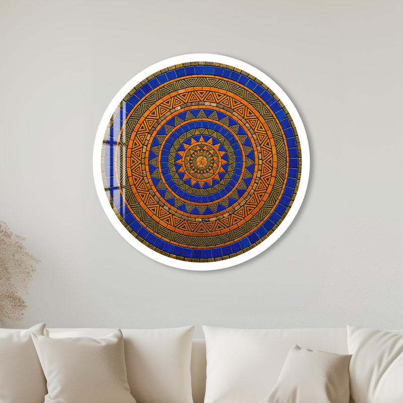 Sahara Mandala with white frame