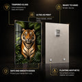 Majestic Big Cat — tempered glass, ultra HD print, ready to hang