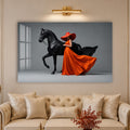 Crimson Equestrian Elegance lifestyle view