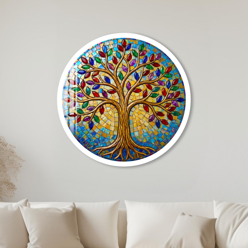 Jewel Tree Of Life II with white frame