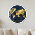 Golden World Connections with white frame