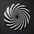 Monochrome Spiral Illusion lifestyle view