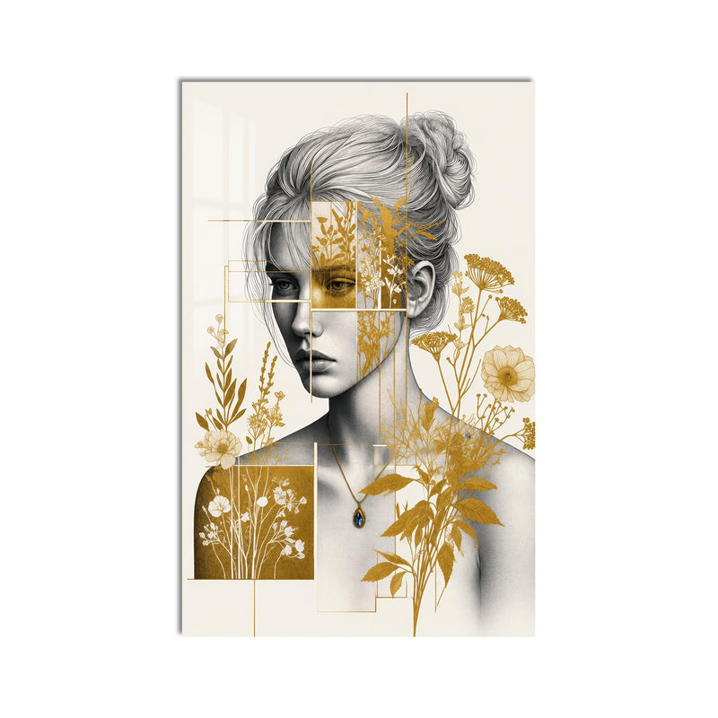 Golden Botanical Muse product shot on white background