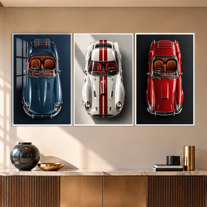Classic Roadster with white frame