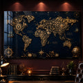 Gilded Navigator World Map lifestyle view