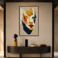 Artronauts Glass Print 12x18 cm | 4.7"x7.1" / Walnut Painted Muse Glass Wall Art