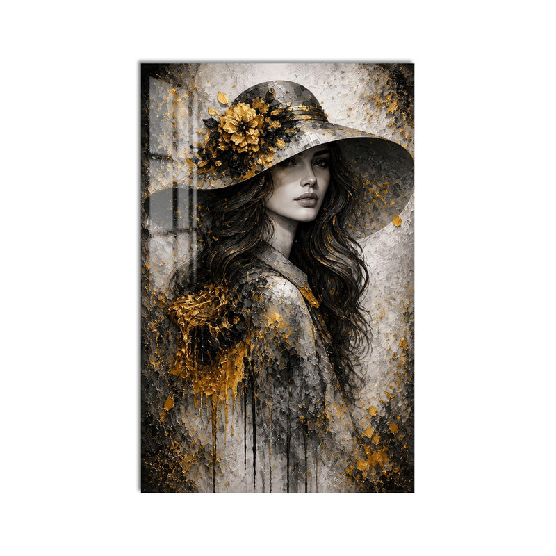 Golden Hat Portrait product shot on white background