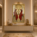 Scarlet Cocktail Hour with gold frame