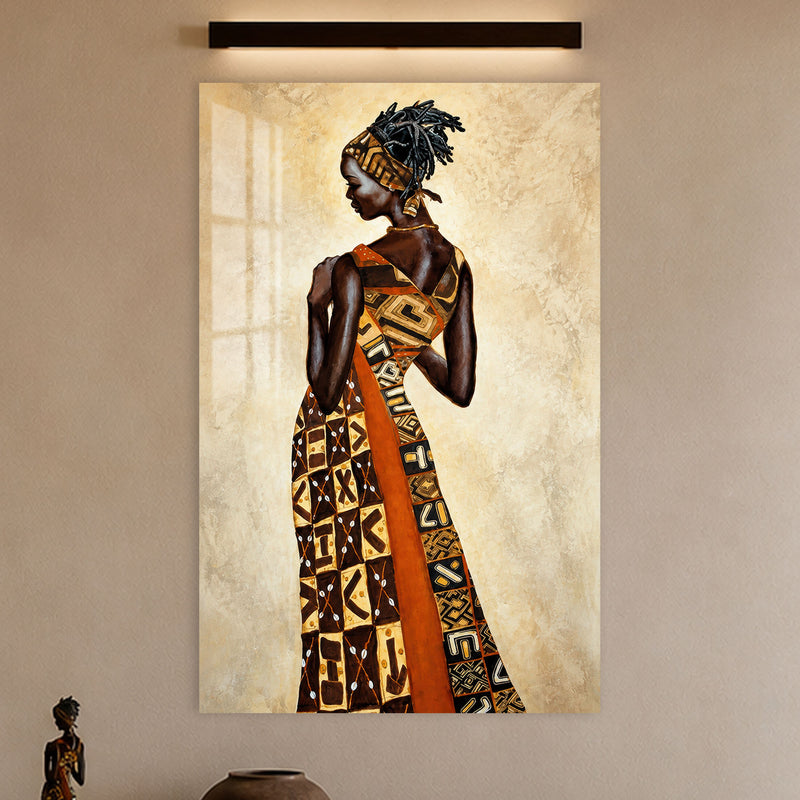 African Elegance in a modern room