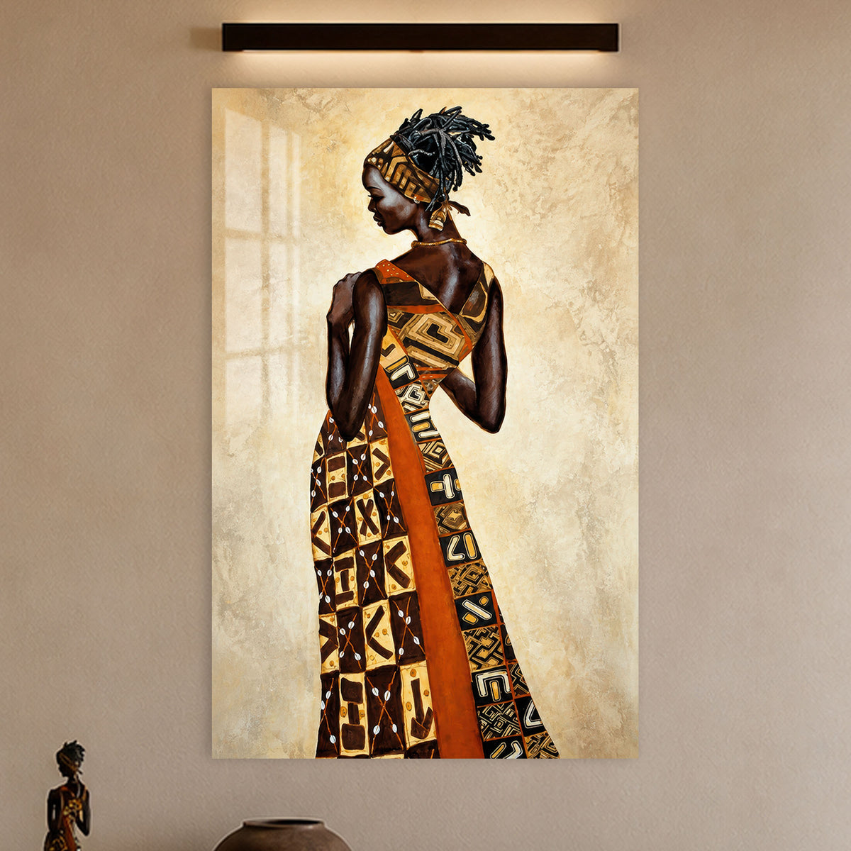 African Elegance in a modern room