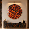 Molten Lava Veins with gold frame