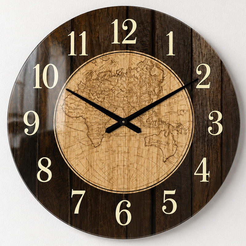 Vintage World Map lifestyle view