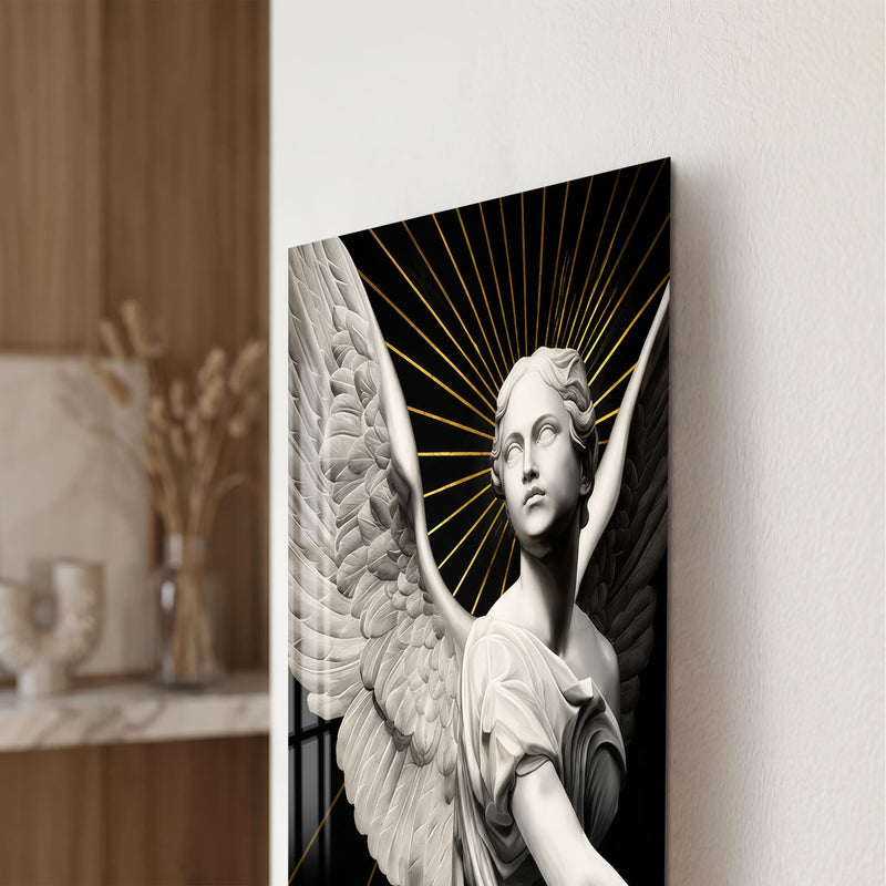 Artronauts Glass Print Radiant Angel Glass Wall Art