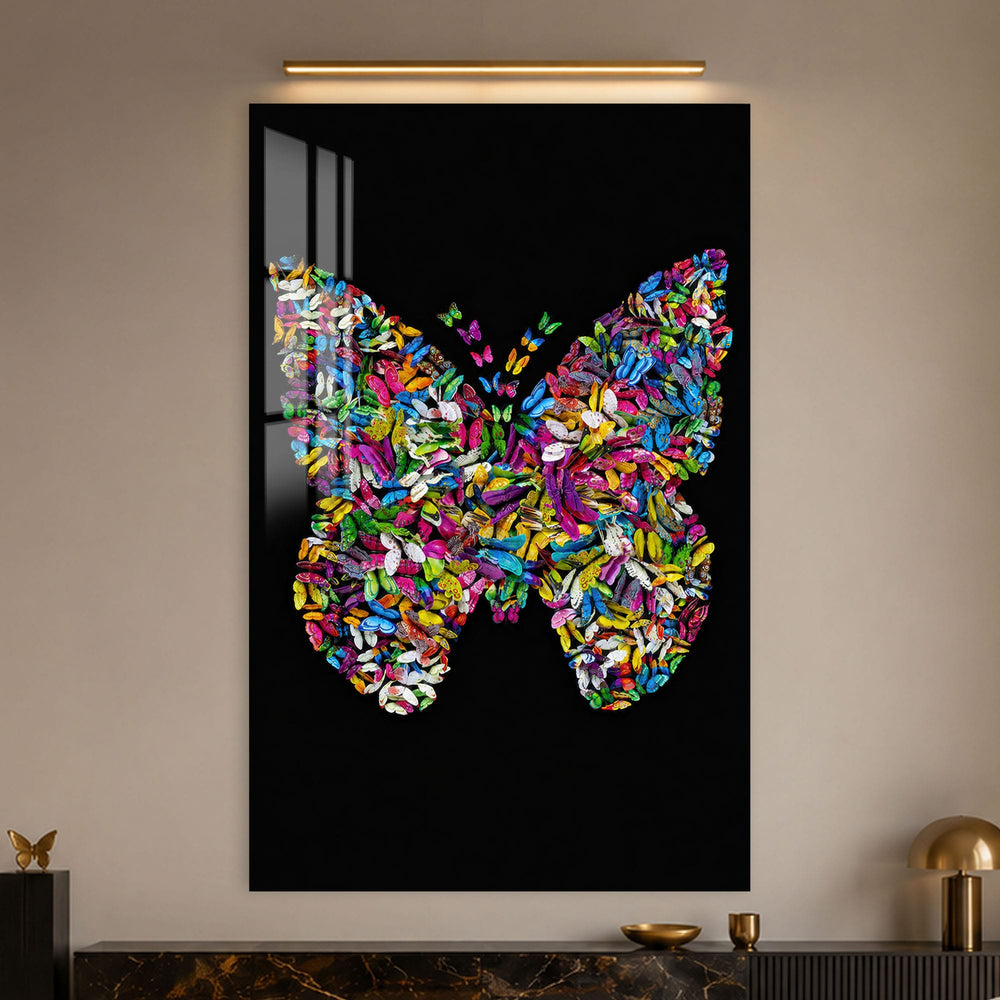 Artronauts Glass Print Butterfly Ascension Glass Wall Art