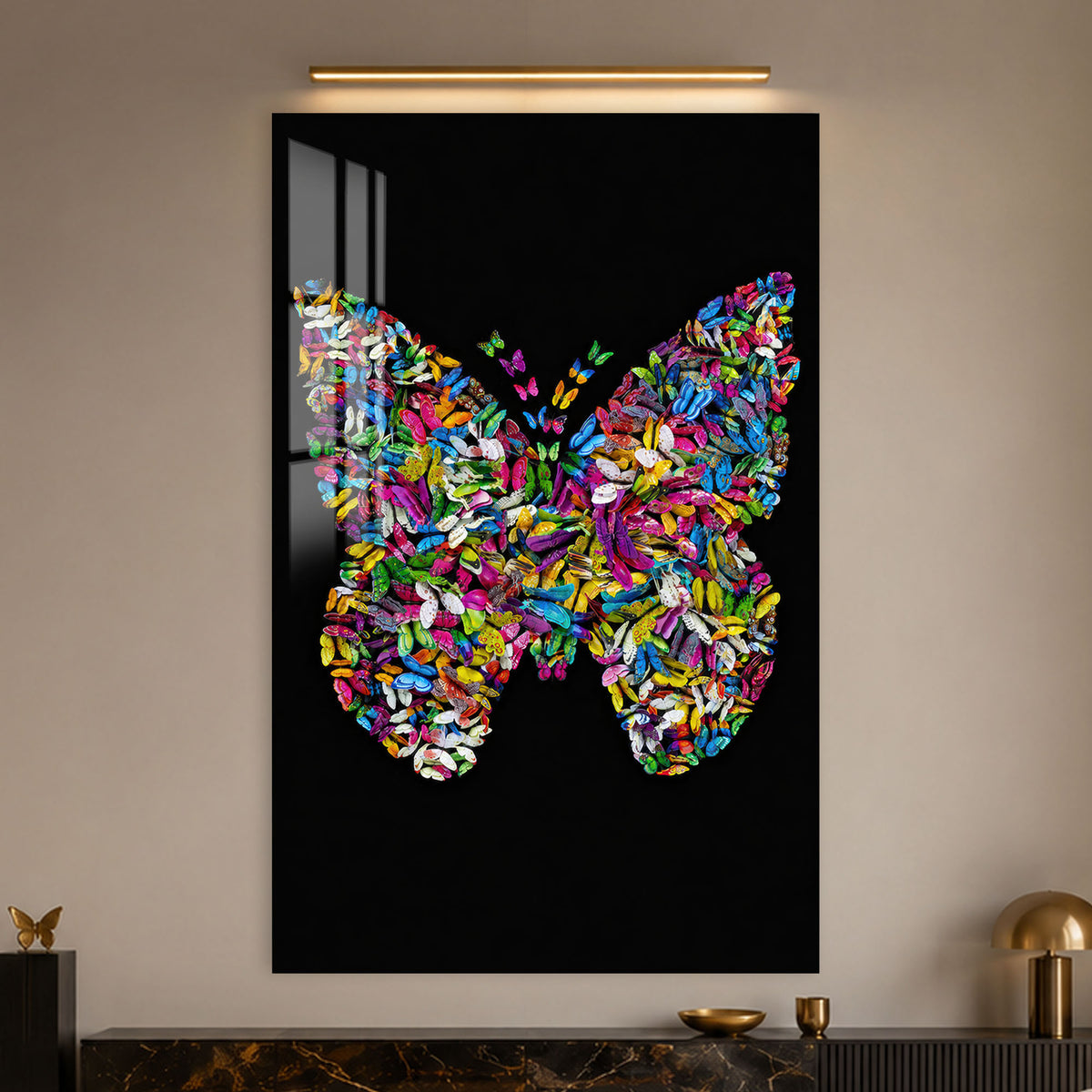 Butterfly Ascension in a modern room