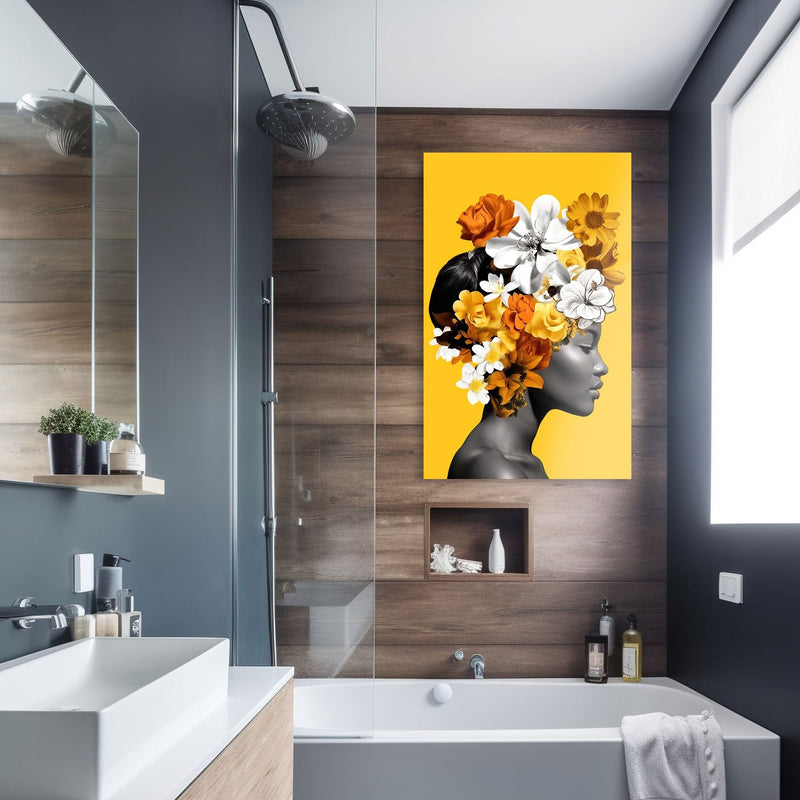 Artronauts Glass Print Floral Lady II