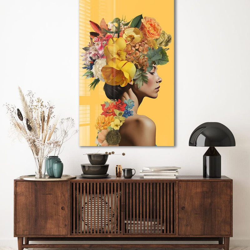 Artronauts Glass Print Floral Lady