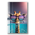 Artronauts Glass Print Giraffe on Holiday