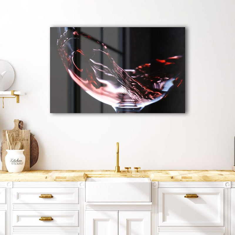 Artronauts Glass Print Glass of Wine