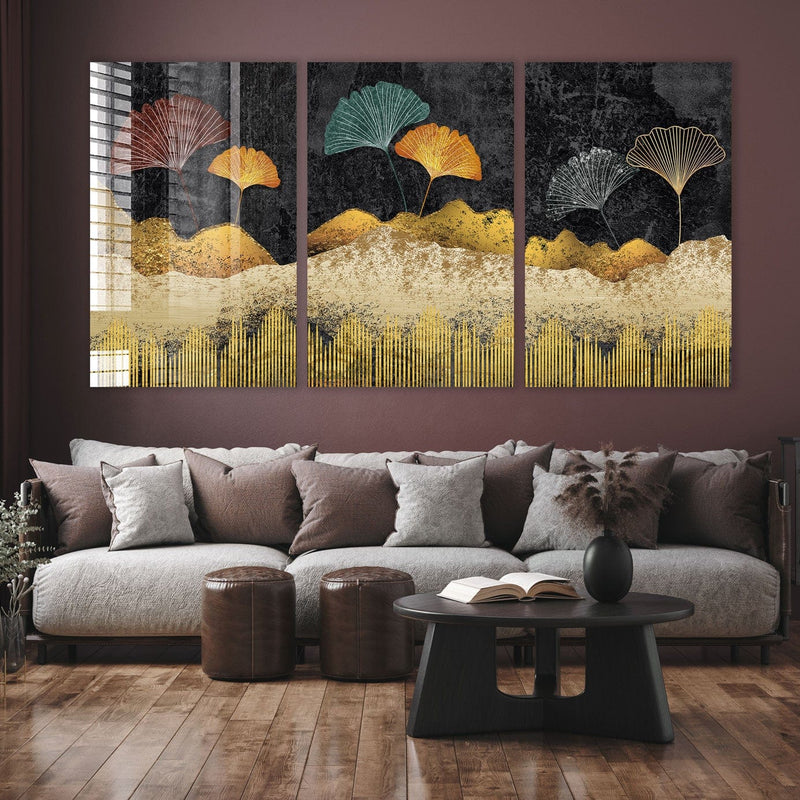 Artronauts Glass Print Gingko Leaves - Trinity