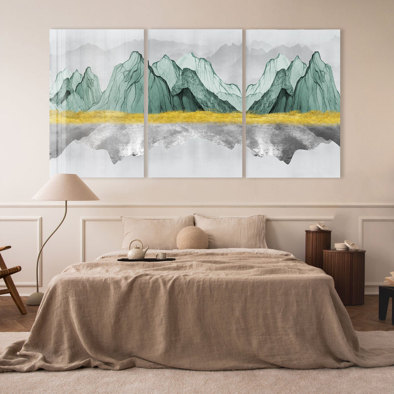 Artronauts Glass Print Green Iceberg - Trinity