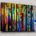Artronauts Glass Print Colourful Stripes
