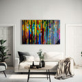 Artronauts Glass Print Colourful Stripes