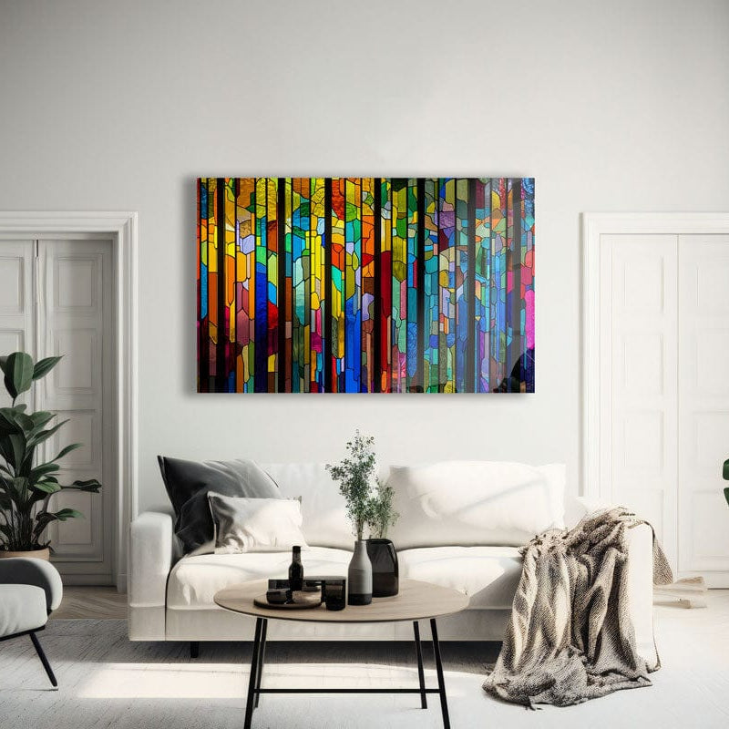 Artronauts Glass Print Colourful Stripes