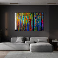Artronauts Glass Print Colourful Stripes