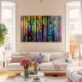 Artronauts Glass Print Colourful Stripes