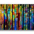Artronauts Glass Print Colourful Stripes