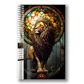 Artronauts Glass Print Lion Stained Glass Effect