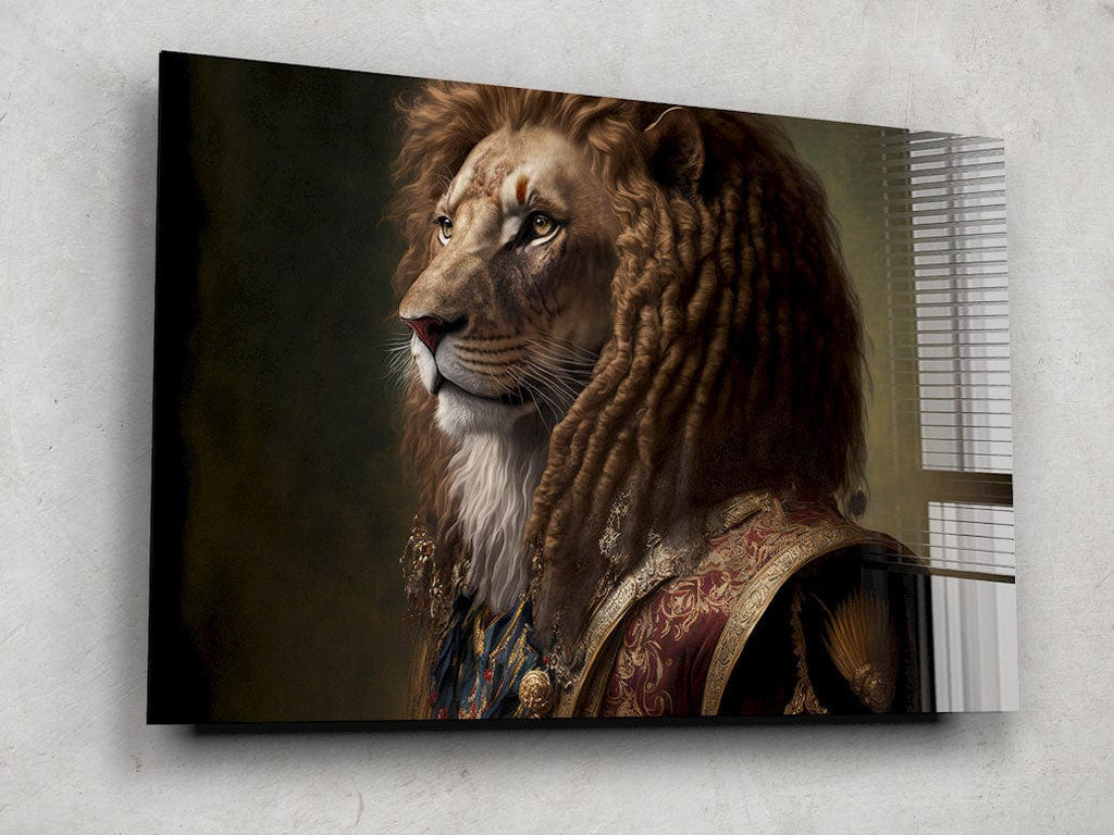 The King Glass Wall Art Artronauts